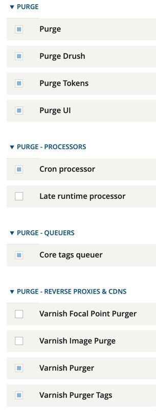 Purge modules